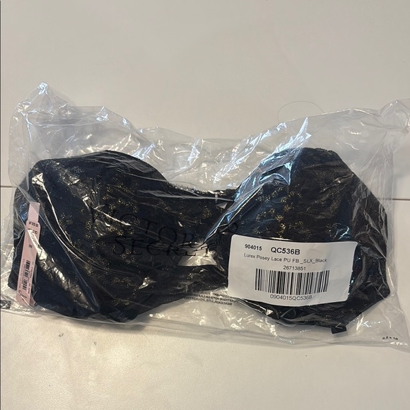 Victoria's Secret Other - Victoria’s Secret 🆕 NWT Lurex Posey Lace Strapless Bra, Size 36B